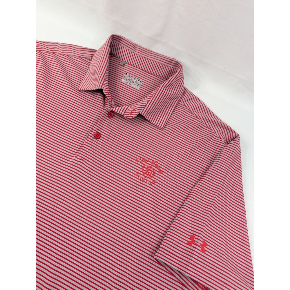 Under Armour Heat Gear Polo Shirt‎ Mens XXL Rose Creek MGA Cup Course Loose